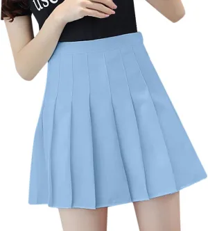 Women's Novelty Skirts Casual Solid Versatile Pleated Skirt High Waisted Cozy Mini Skirts Slim Fit Zipper Pencil Skirts