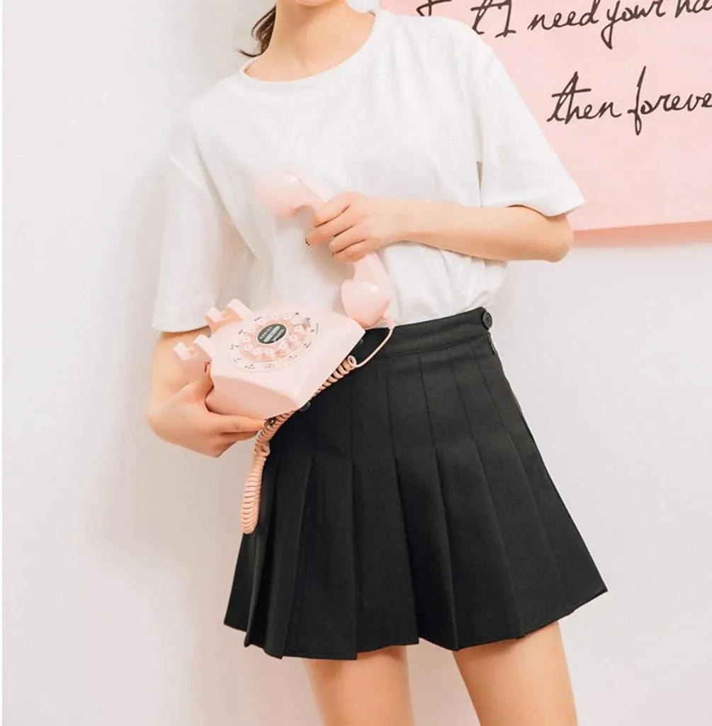 Women's Novelty Skirts Casual Solid Versatile Pleated Skirt High Waisted Cozy Mini Skirts Slim Fit Zipper Pencil Skirts