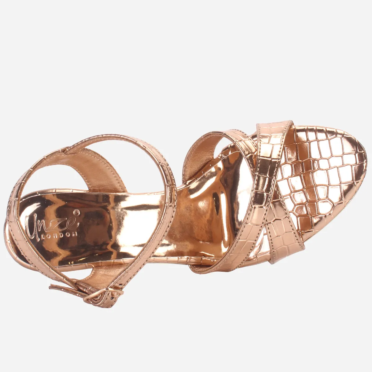 Womens "TABBAT" Shimmery Party Sandals