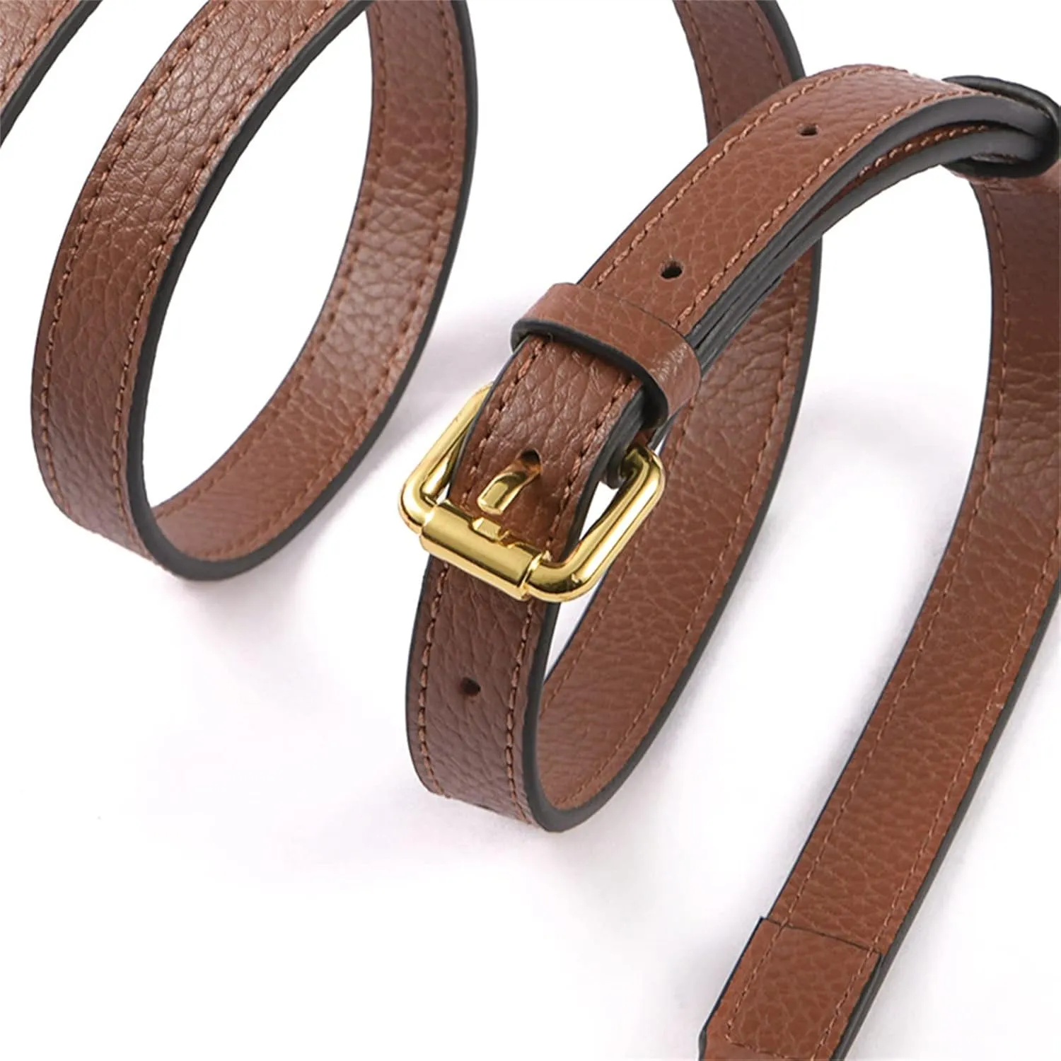 Womens Shoulder Strap Saddle Bag Shoulder Leather Shoulder Strap Accessories Adjustable Strap for Bag(White)