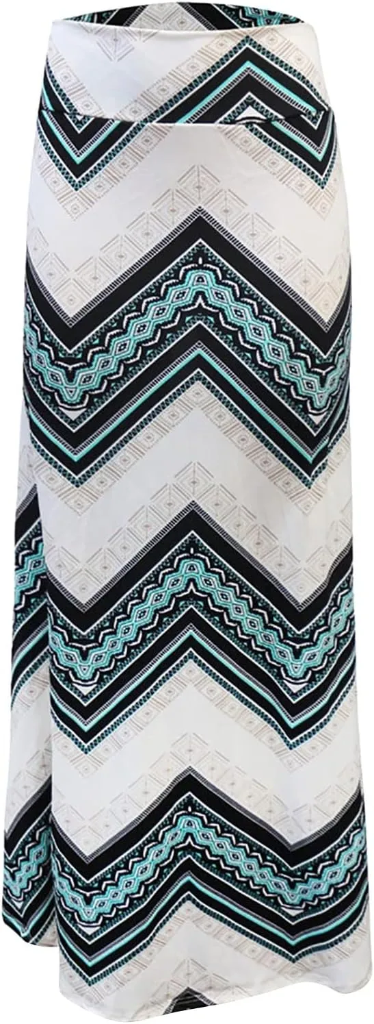 Womens Skirts High Waisted Bodycon Skirts Boho Maxi Evening Party Dress Floral Leopard Beach Holiday Long Skirt