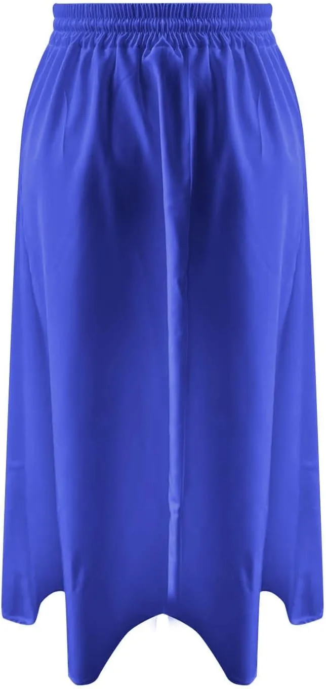 Womens Summer Boho Flowy Swing Tiered A-Line Midi Skirt Fashion Trendy Elastic Waist Pleated Long Beach Dress