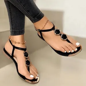 Women's Summer Sandals: Flat, Thong, Ankle Strap, Embellished