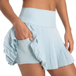 Womens Tennis Skirts with Pockets High Waist Workout Running Skirts Pleated Athletic Skirts Skort