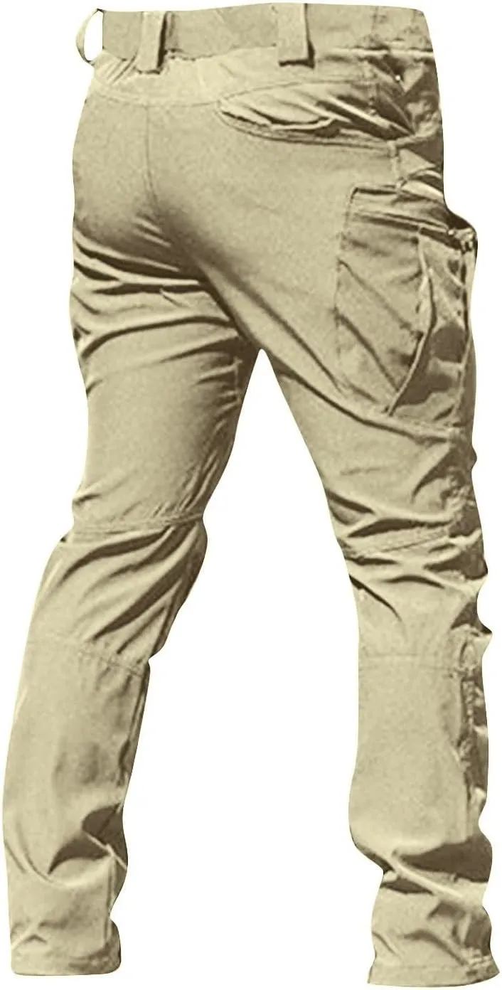 Work Pants for Men Construction Stretch Tactical Pants Multi Pockets Hiking Cargo Pant Water Resistant Trousers