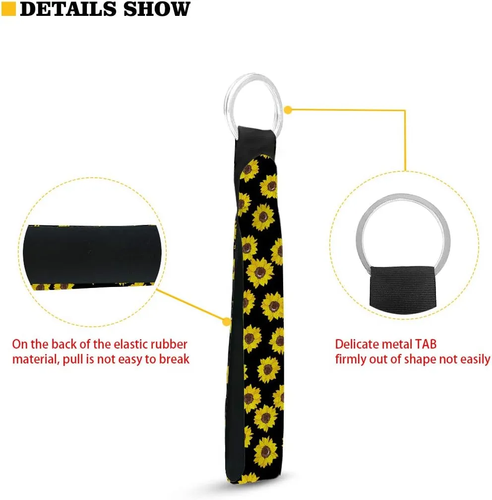 Xhuibop Wristlet Keychain Accessories for Women Short Length Keychain Holder