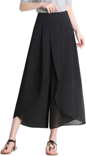 YOLAI Dance Pants for Women Flowy Women's High Waist Wide Leg Pants Casual Trousers Sweatpants Lounge Wear Fashion