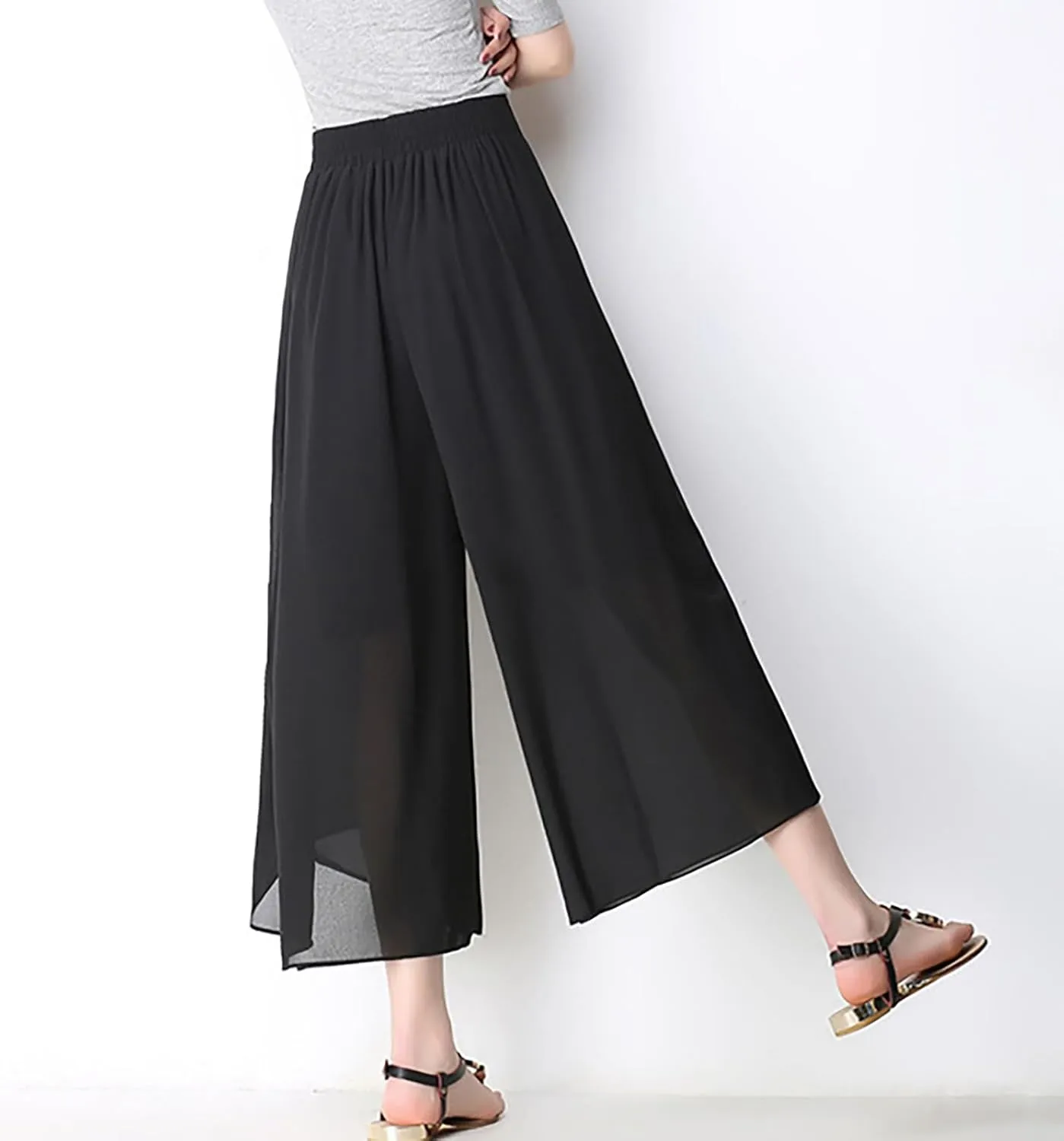 YOLAI Dance Pants for Women Flowy Women's High Waist Wide Leg Pants Casual Trousers Sweatpants Lounge Wear Fashion