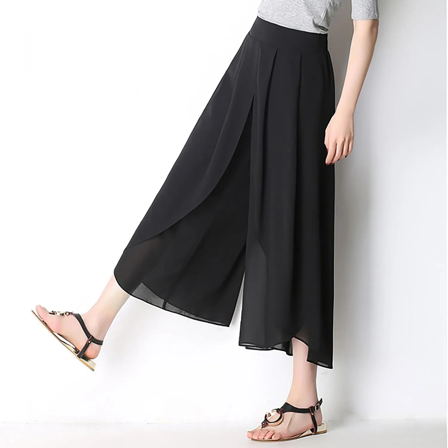 YOLAI Dance Pants for Women Flowy Women's High Waist Wide Leg Pants Casual Trousers Sweatpants Lounge Wear Fashion