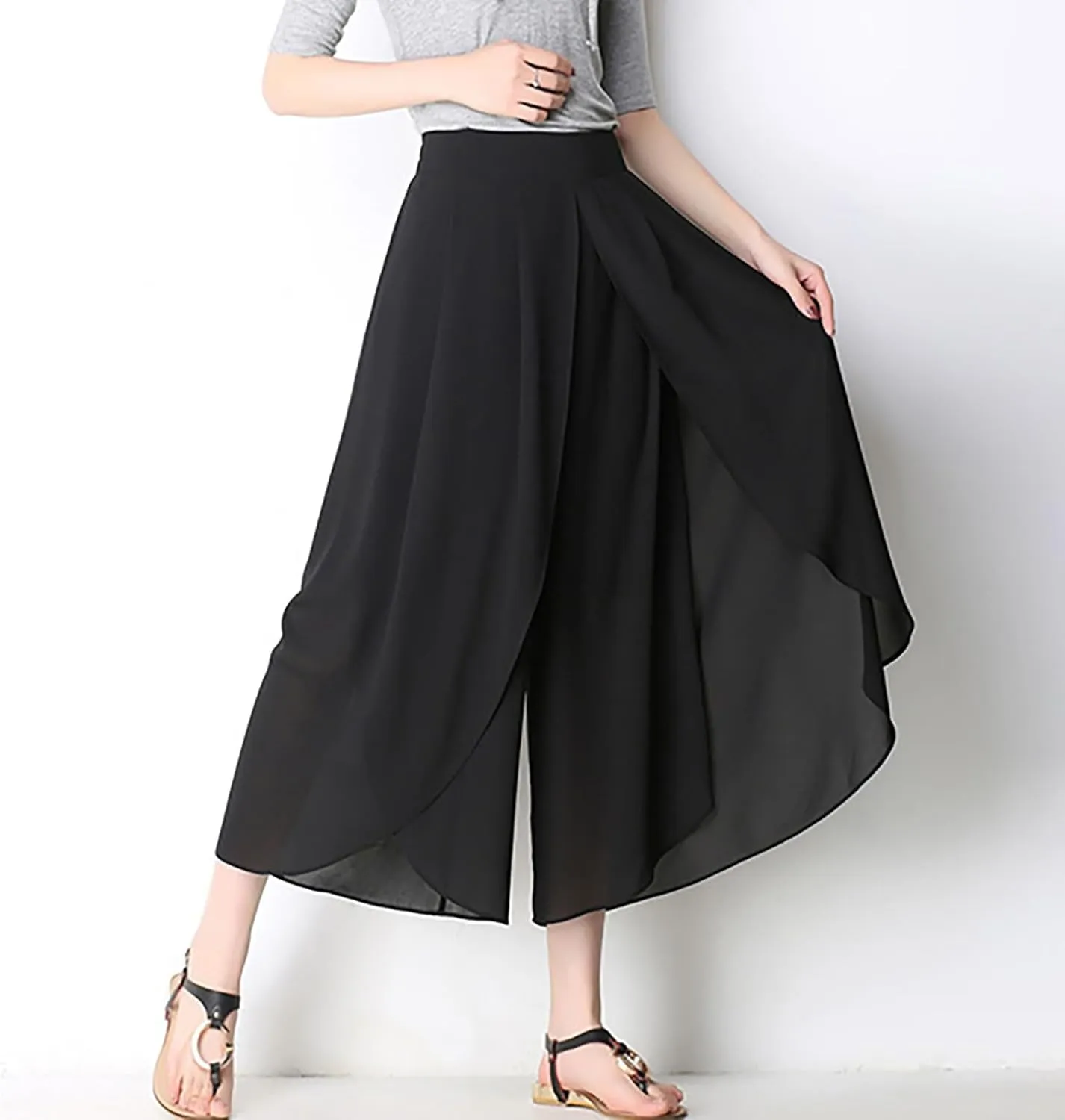 YOLAI Dance Pants for Women Flowy Women's High Waist Wide Leg Pants Casual Trousers Sweatpants Lounge Wear Fashion