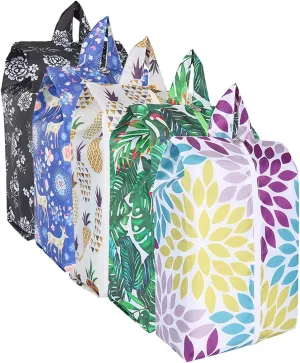 Zmart Shoe Bags for Travel Women, Shoe Dust Bags, Portable Waterproof Storage Bag 5 Pack
